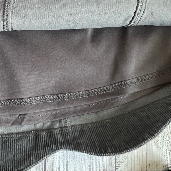 Altar’d State Gray Scalloped Hem Corduroy Skirt Large - Picture 6 of 7